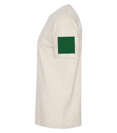 Sample of vinyl application on the sleeve of a shirt